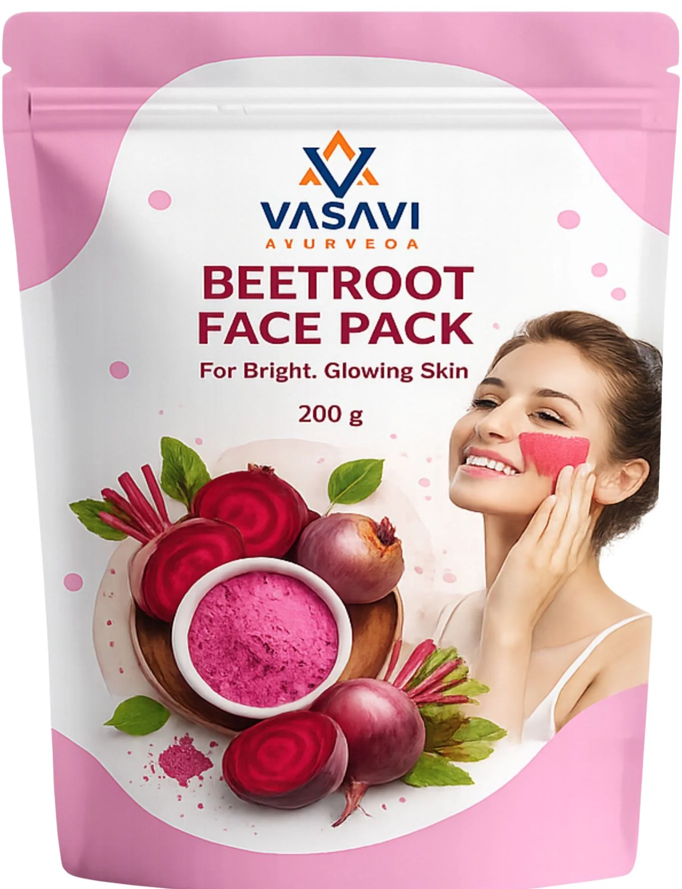 Beetroot face pack